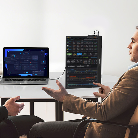 ZEUSLAP Monitor przenośny 15.6” Dotykowy IPS FHD Z15ST
