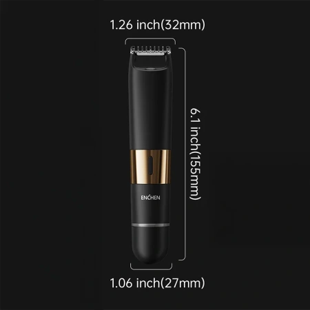 ENCHEN golarka wielofunkcyjna 2w1 z oświetleniem LED A3 czarna