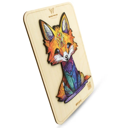 Wood You Do Puzzle drewniane LIS | Cute Little Fox | 100 elementów | A5