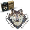 Wood You Do Puzzle drewniane Wilk | Above Average Wolf | 465 elementów | A2