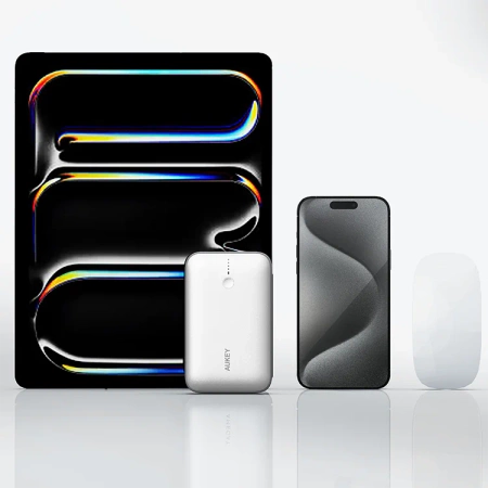 Aukey Powerbank 20000 mAh o mocy 22.5W z USB-C PB-Y57 WH Spark Mini 20000