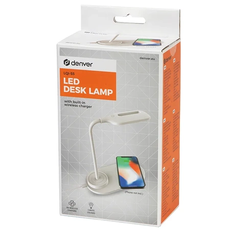 Denver Lampka biurkowa LED USB z ładowaniem indukcyjnymLQI-55