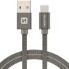 SWISSTEN Szary Kabel USB - USB-C 1,2m 3A