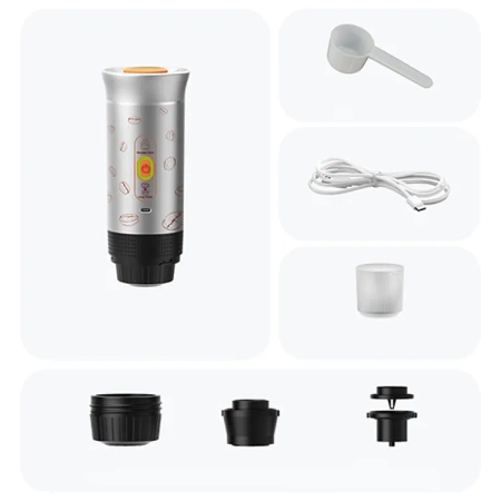 Aerogogo przenośny ciśnieniowy 20 Bar ekspres do kawy mielonej i na kapsułki Portable Espresso Machine