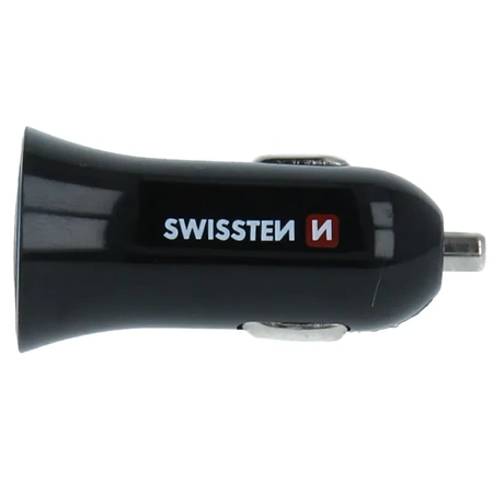 SWISSTEN Ładowarka samochodowa 2xUSB 2,4A + kabel Lightning