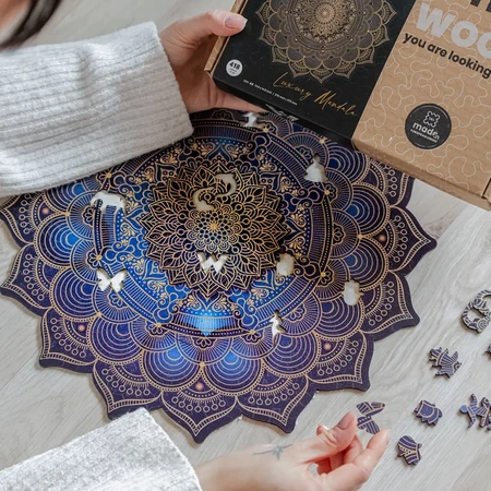 Wood You Do Puzzle drewniane Luksusowa Mandala | Luxury Mandala | 418 elementów | A2