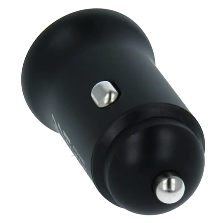 SWISSTEN Czarna Ładowarka samochodowa 1xUSB 1xUSB-C 36W
