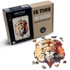 Wood You Do Puzzle drewniane Silny Lew | Strong Lion | 100 elementów | A5