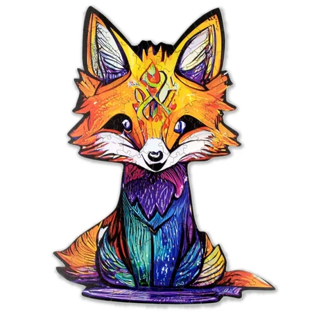 Wood You Do Puzzle drewniane LIS | Cute Little Fox | 140 elementów | A4