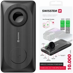 SWISSTEN Powerbank 10000 mAh USB-A USB-C ładowanie bezprzewodowe