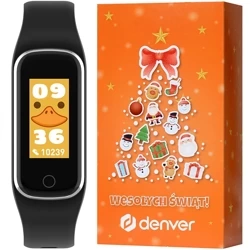 Denver Czarny zegarek smartband dla dzieci BFK-312C + świąteczne opakowanie