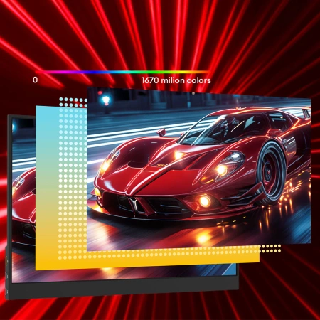 ZEUSLAP Monitor przenośny 16.1 MIPS TFT-LCD 144Hz P16A
