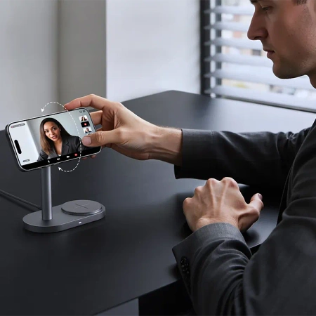 AUKEY magnetyczna ładowarka 25w MagFusion Qi2.2 2X LC-MC213