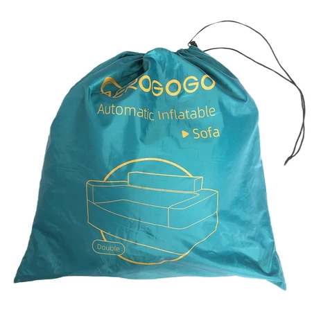 Aerogogo Niebieska Sofa Samopompująca dmuchana Kanapa Materac 170x74 BS2-02