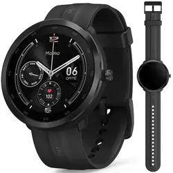 70mai Czarny Smartwatch Zegarek sportowy Maimo Watch R + Czarny wymienny pasek + folia ochronna