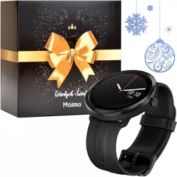 70mai Czarny Smartwatch Zegarek sportowy Maimo Watch R GPS + świąteczne opakowanie