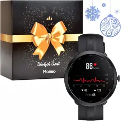 70mai Czarny Smartwatch Zegarek sportowy Maimo Watch R + świąteczne opakowanie