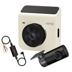 70mai Kamera Samochodowa Wideorejestrator A400 Biała + kamera wsteczna RC09 + Zasilanie trybu parkingowego Hardwire Kit