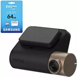 70mai Kamera Samochodowa Wideorejestrator Dash Cam Lite Midrive D08 + karta pamięci Samsung 64GB 130Mb/s