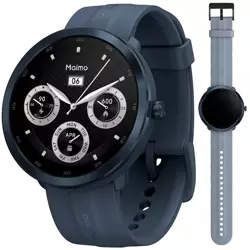 70mai Niebieski Smartwatch Zegarek sportowy Maimo Watch R GPS + Niebieski wymienny pasek + folia ochronna