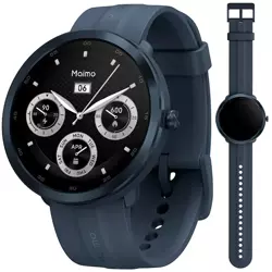 70mai Niebieski Smartwatch Zegarek sportowy Maimo Watch R + Granatowy wymienny pasek + folia ochronna