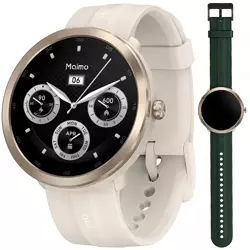 70mai Złoty Smartwatch Zegarek sportowy Maimo Watch R + Zielony wymienny pasek