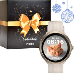 70mai Złoty Smartwatch Zegarek sportowy Maimo Watch R + świąteczne opakowanie