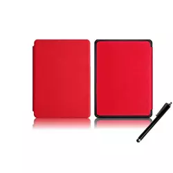 Czerwone Etui Pokrowiec Kindle Paperwhite 4 z rysikiem