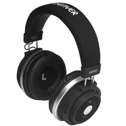 Denver Czarne bezprzewodowe Słuchawki BTH-250