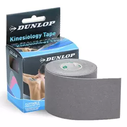Dunlop Szara Taśma 5cm kinesiologiczna Tape Taping Tejpy 5m