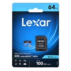 Karta pamięci Lexar 64GB microSDXC High-Performance 633x UHS-I