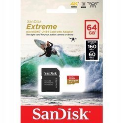 Karta pamięci SanDisk Extreme micro SDXC 64GB 160MB/s