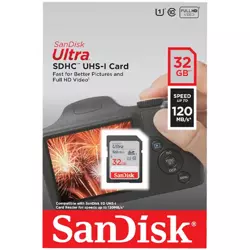 Karta pamięci Sandisk ULTRA SDHC 32GB 120MB/s C10 UHS-I