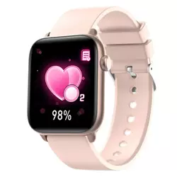 Kingwear Różowy Smartwatch zegarek sportowy KW37 PRO