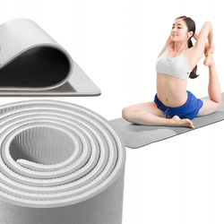 Mata do ćwiczeń Yunmai TPE Yoga Mat PRO Fitness szara