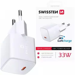 SWISSTEN Ładowarka sieciowa USB-C 33W GaN Charge