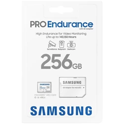 Samsung Karta pamięci Pro Endurance MicroSD 256GB UHS-I 100MB/s