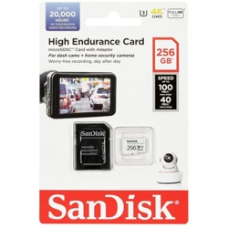 SanDisk Karta pamięci 256GB High Endurance microSDXC do monitoringu