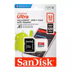 SanDisk Karta pamięci 32GB 120MB/s Ultra microSDHC