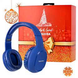 Słuchawki bezprzewodowe Toshiba BT160H Niebieskie + świąteczne opakowanie