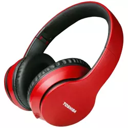 Toshiba Czerwone bezprzewodowe Słuchawki nauszne BT166H