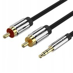 Vention Kabel Audio Rozdzielacz 3.5mm męski ->  2RCA Męski 5m BCFBJ 