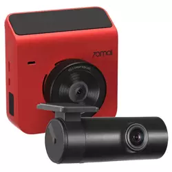 Zestaw Kamera samochodowa 70mai Dash Cam A400 Czerwona + Kamera wewnętrzna 70mai Interior Dash Cam FC02