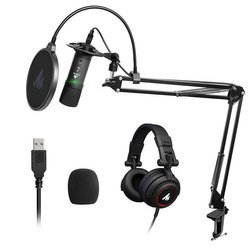 Zestaw Maono AU-PM401H Mikrofon studyjny + słuchawki