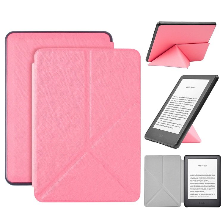 ⚡ Różowe Etui Origami Kindle Paperwhite 4 z rysikiem Różowy