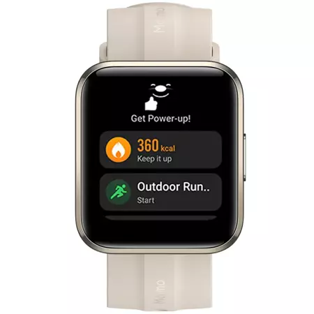 70mai Beżowy  Smartwatch Zegarek sportowy Maimo Watch Flow + granatowy wymienny pasek