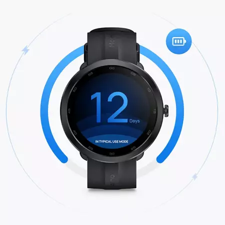 70mai Czarny Smartwatch Zegarek sportowy Maimo Watch R GPS + świąteczne opakowanie