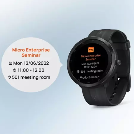 70mai Czarny Smartwatch Zegarek sportowy Maimo Watch R GPS + świąteczne opakowanie