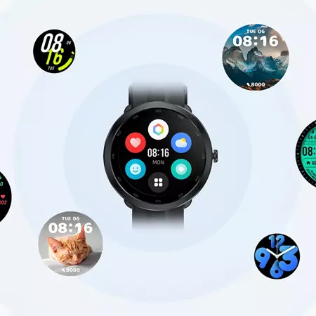 70mai Czarny Smartwatch Zegarek sportowy Maimo Watch R GPS + świąteczne opakowanie