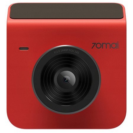 70mai Kamera Samochodowa Wideorejestrator A400 Czerwona + kamera wsteczna RC09 + Zasilanie trybu parkingowego Hardwire Kit